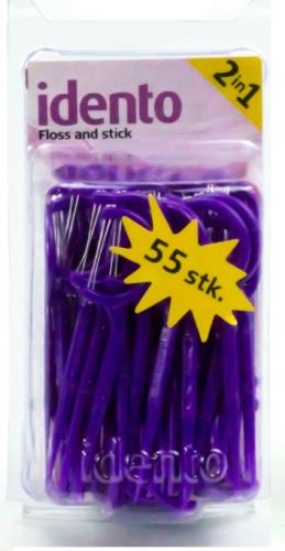 Lilla floss and stick, 55 stk.